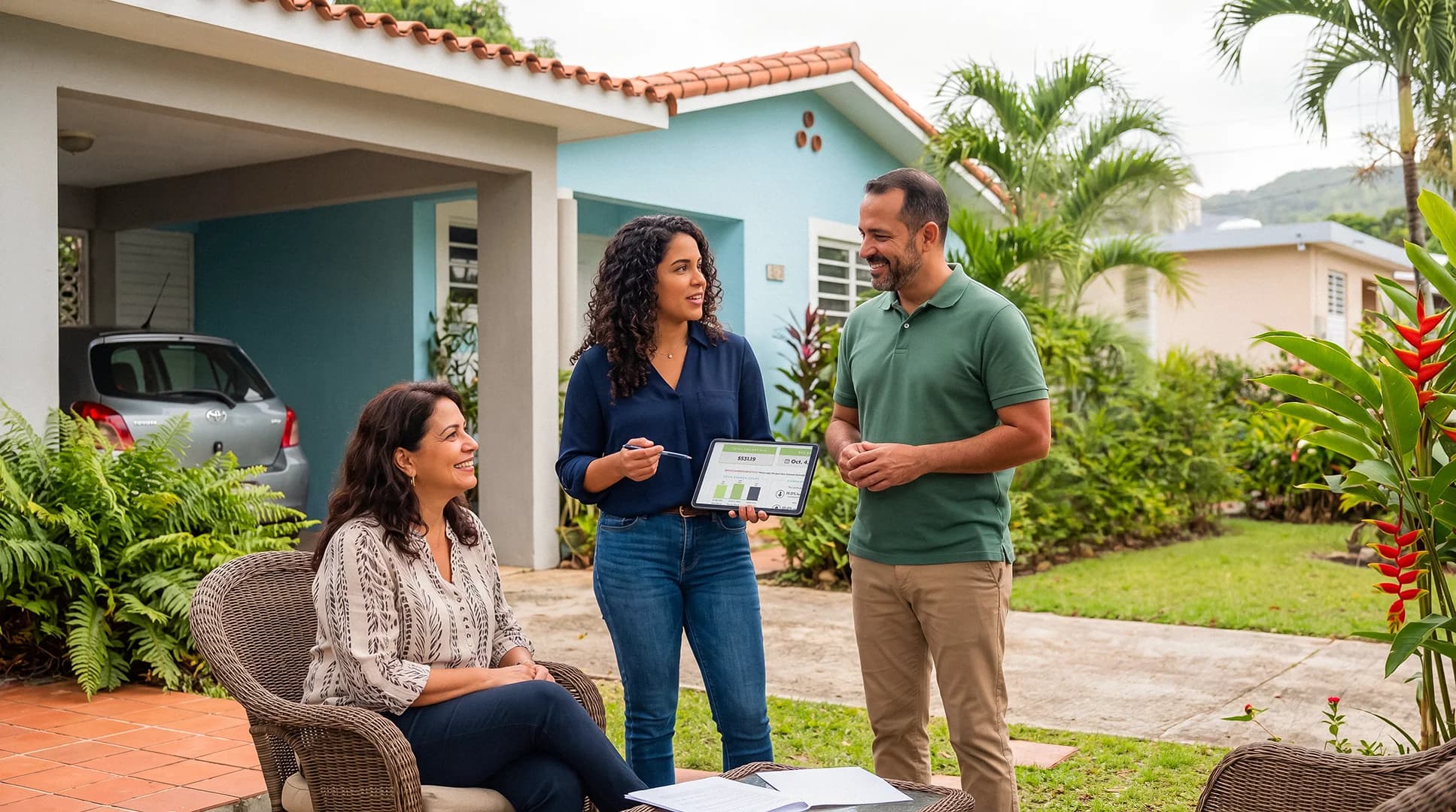 Equipo de Family Home Solutions PR orientando a familias en Puerto Rico
